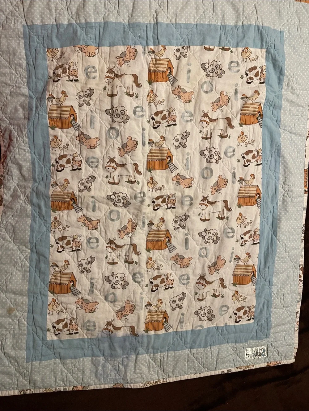 Muliple Disney & Animal Quilt Baby Blanket